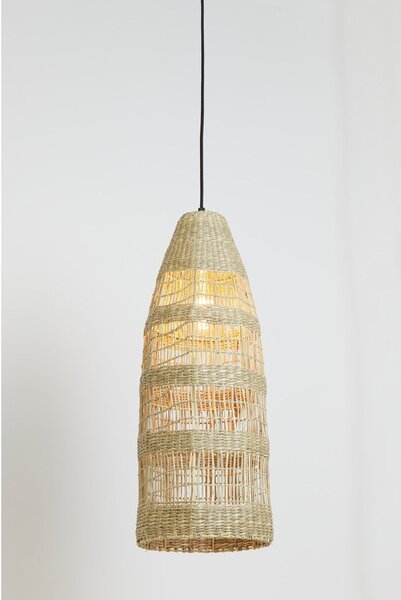Závesné svietidlo v prírodnej farbe s tienidlom z morskej trávy ø 20 cm Latika – Light & Living