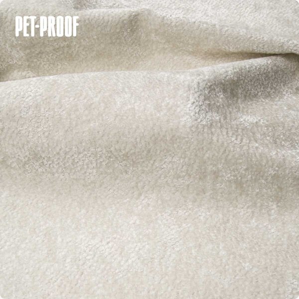 Velurová potahová látka Aphrodite Ivory pro nábytek, metráž - Pet Proof