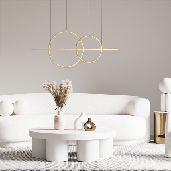 Zuma Line MD7358-2A-3GT LED závesné stropné svietidlo CHOLET | 34W integrovaný LED zdroj | 3000K