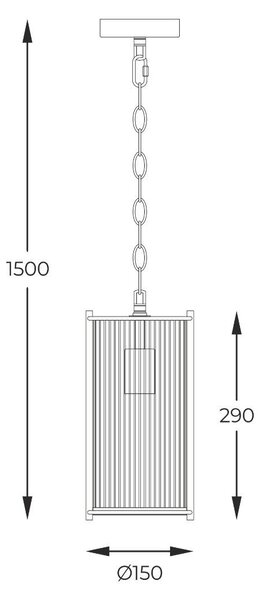 Zuma Line 2200131P-1 závesné stropné svietidlo MARMO | 40W E27