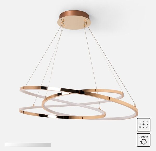 Zuma Line MD7360-1A-3GT LED závesné stropné svietidlo CHOLET | 56W integrovaný LED zdroj | 3000K