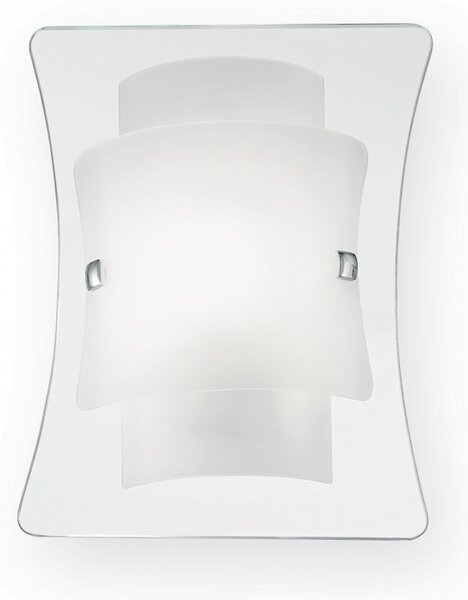 Nástenné svietidlo Ideal lux triple 026473 - transparentná / biela