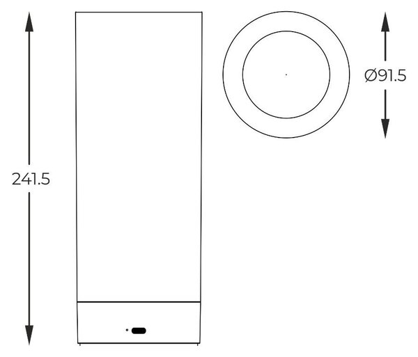 Zuma Line 1002 LED stolná lampička ESTERNO | 1,2W integrovaný LED zdroj | 2700K