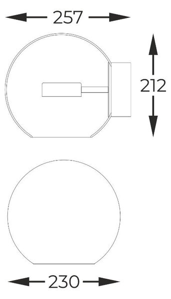 Zuma Line W0428-01D-L4AC LED nástenné svietidlo ENCELADUS | 5W integrovaný LED zdroj | 3000K