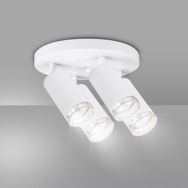 Brilagi - Kúpeľňové bodové svietidlo SELE AQUA 4xGU10/30W/230V IP44 biela