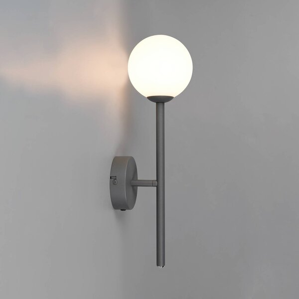 Trio Lighting Nástenné svetlo Firano, antracitová, výška 42 cm, kov, Čierna, Obývacia izba / jedáleň, kov, Moderný, Nástenné svietidlo