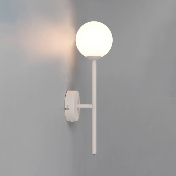 Trio Lighting Nástenné svetlo Firano, sivá, výška 42 cm, kov, Hliník / sivá / zinok, Obývacia izba / jedáleň, kov, Moderný, Nástenné svietidlo