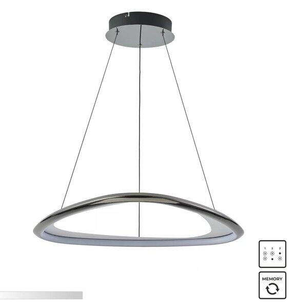 Zuma Line MD3888-1S-3BCT LED závesné stropné svietidlo GETAFE | 34W integrovaný LED zdroj | 3000K
