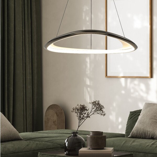 Zuma Line MD3888-1L-3BCT LED závesné stropné svietidlo GETAFE | 57W integrovaný LED zdroj | 3000K
