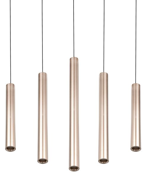 Trio Lighting LED závesné svietidlo Arimato, dĺžka 94 cm, krémovo sfarbený kov,, Krémová / jantárovo žltá, Obývacia izba / jedáleň, kov, Moderný, Závesné svietidlo