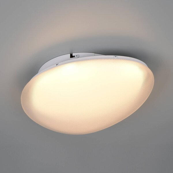 Trio Lighting Stropné LED svetlo Ozera, dĺžka 36 cm, biele, plast,, Biela / opálová, Obývacia izba / jedáleň, Plast, Moderný
