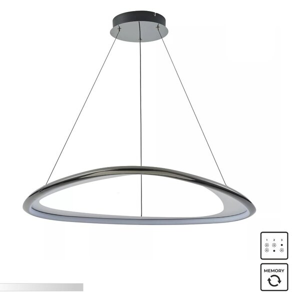 Zuma Line MD3888-1L-3BCT LED závesné stropné svietidlo GETAFE | 57W integrovaný LED zdroj | 3000K