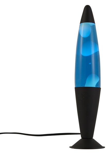 Lávová lampa modrá s bielym voskom vrátane LED - Molten Lava