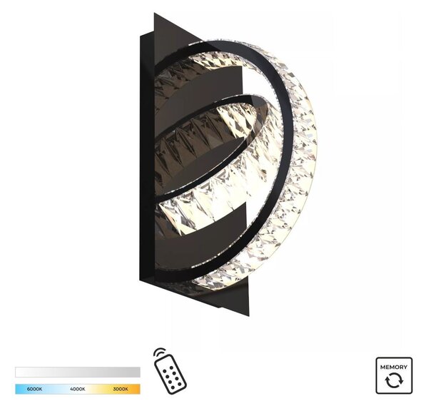 Zuma Line MX3274-2-3BCT LED nástenné svietidlo TULA | 18W integrovaný LED zdroj | 2700-6000K