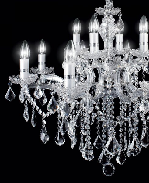 Závesné svietidlo - luster Ideal lux FLORIAN 035604 - chróm