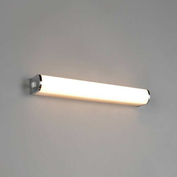 Trio Lighting LED nástenné svetlo Giacomo, šírka 41 cm, chróm, kov, IP44, Chrómová / strieborná, Kúpeľňa, kov, Moderný