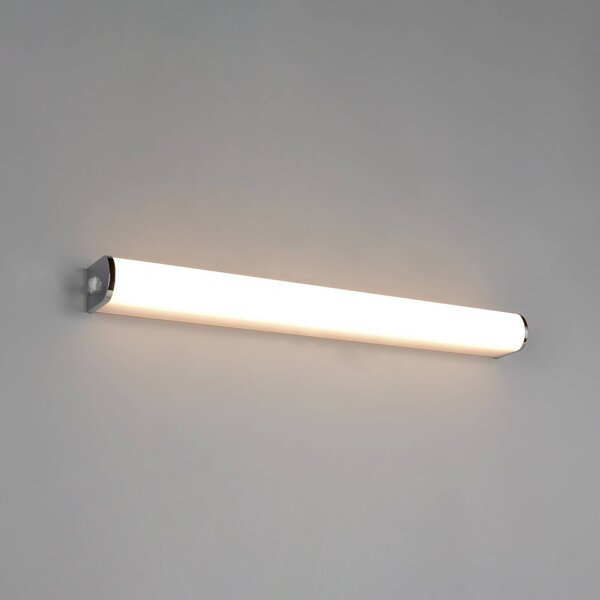 Trio Lighting LED nástenné svetlo Giacomo, šírka 60 cm, chróm, kov, IP44, Chrómová / strieborná, Kúpeľňa, kov, Moderný