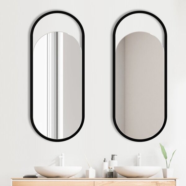 Zrkadlo Meriena Black Rozmer zrkadla: 40 x 80 cm