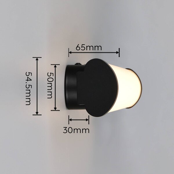 Trio Lighting LED nástenné svetlo Ernesto, čierna, šírka 60 cm, 3 000 K, IP44, Čierna, Kúpeľňa, kov, Moderný