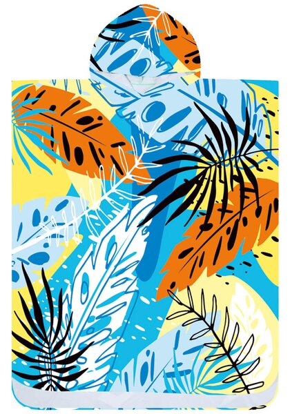 Plážový set SUMMER FRESH – osuška 100×180 cm a pončo 80×145 cm, farebný