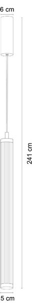 Zuma Line 002177-030006 LED závesné stropné svietidlo COMO integrovaný LED zdroj