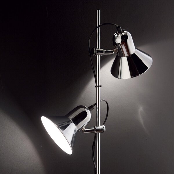Ideal Lux 061122 stojacia lampa Polly 2x60W | E27 - chróm