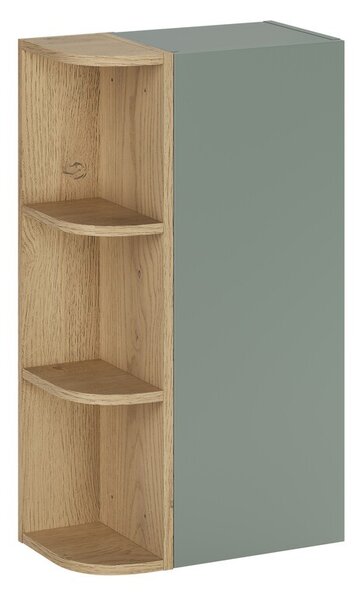 Comad Závesná kúpeľňová skrinka Aster 45 cm zelená/dub cremona