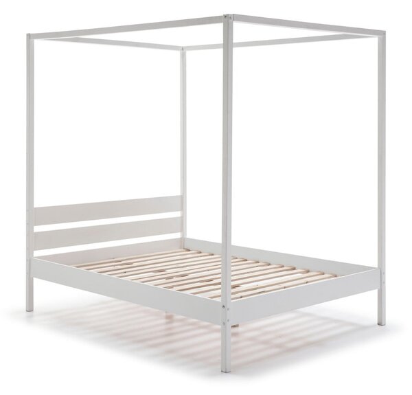 Biela dvojlôžková posteľ s roštom 160x200 cm Dossel – Marckeric