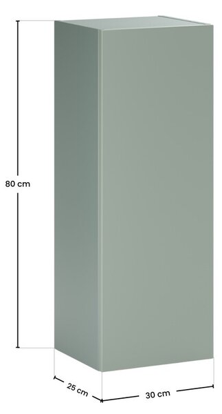 Comad Závesná kúpeľňová skrinka Aster 80-30-1D zelená