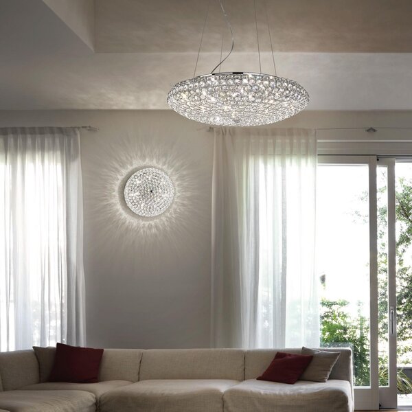 Prisadené nástenné a stropné svietidlo Ideal lux KING 073255 - chróm