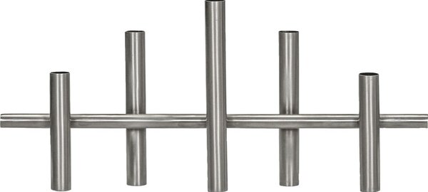 Kovový svietnik Maxi Antique Silver 45 cm