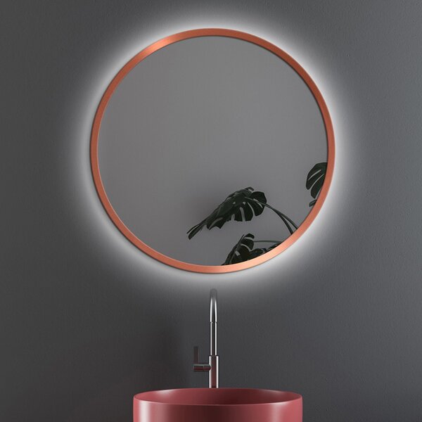 Zrkadlo Nordic Copper LED Rozmer zrkadla: ø 60 cm