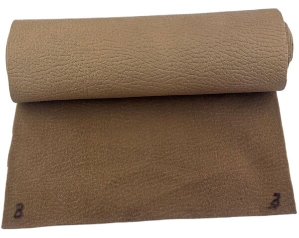 Ekokoža Largo Dark Camel, poťahová látka na podklade, hrubá, metráž