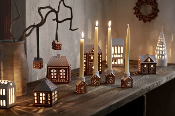 Keramické vianočné ozdoby Gingerbread – sada 2 ks