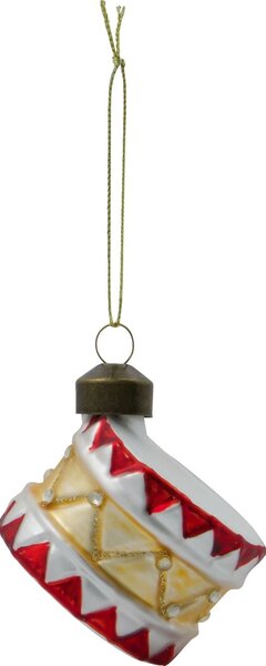 Vianočná ozdoba Tambur Red Gold – set 4 ks