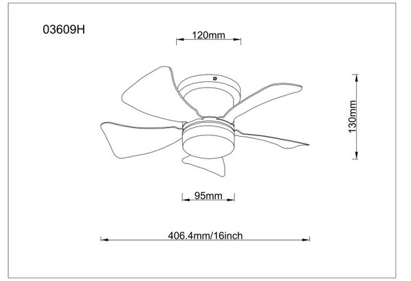 Globo HINES 03609H LED ventilátor s osvetlením | 10W LED | 750lm