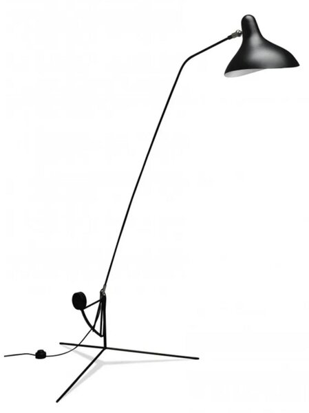 Stojacie Lampa DCW, Čierna, Obývacia izba, Kov