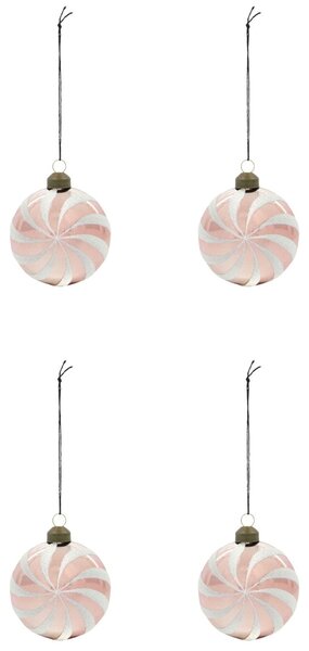 Vianočná ozdoba Delic Rose – set 4 ks