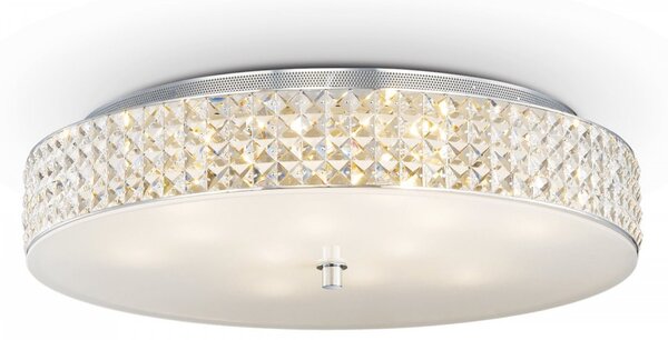 Prisadené nástenné a stropné svietidlo Ideal lux ROMA 087870 - chróm