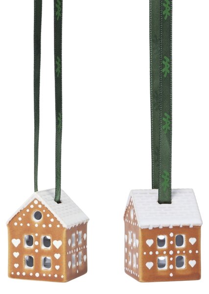 Keramické vianočné ozdoby Gingerbread – sada 2 ks