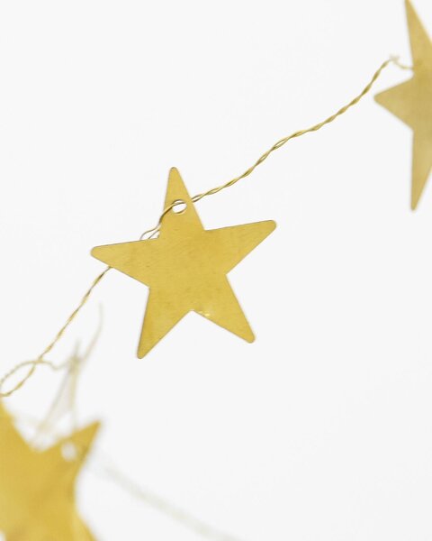 Girlanda Stars Antique Brass 250 cm