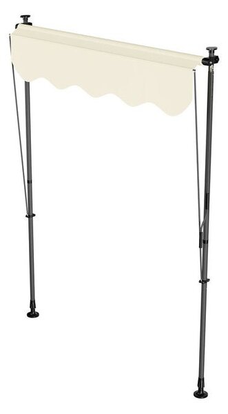 Balkónová markíza 150x120 cm, béžová, výškovo nastaviteľná