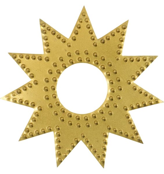Ochranný krúžok na sviečku Antique Brass – set 4 ks