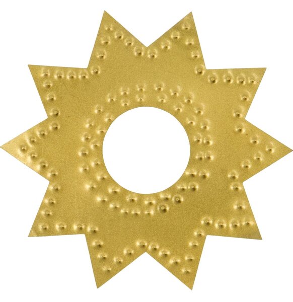 Ochranný krúžok na sviečku Antique Brass – set 4 ks