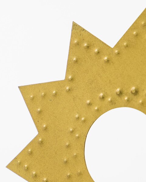 Ochranný krúžok na sviečku Antique Brass – set 4 ks