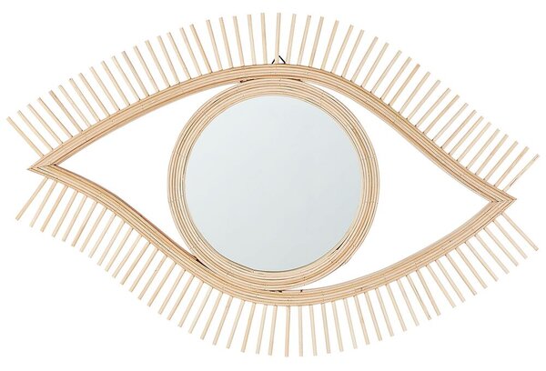 Nástenné zrkadlo Solange (svetlé drevo). Vlastná spoľahlivá doprava až k Vám domov. 1078650