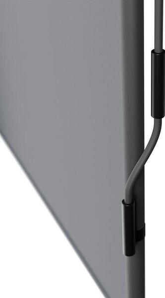 Zvislá markíza na balkón 120 x 228-316 cm, UV ochrana, sivá