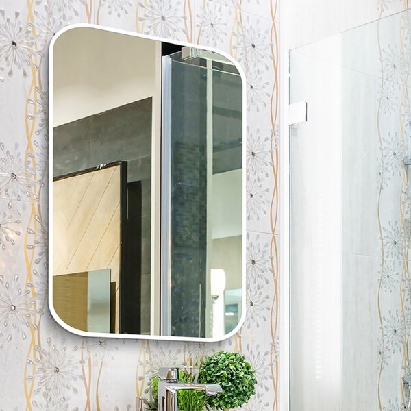 Zrkadlo Mirel SLIM biele 70 x 100 cm