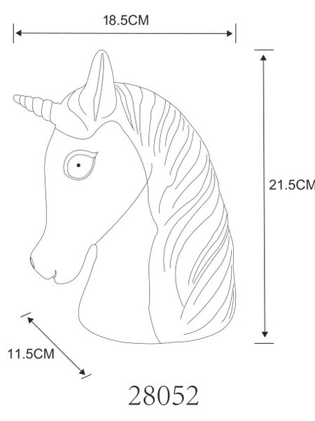 Globo UNICORN 28052 LED stolná lampička | 1W LED | 3000K