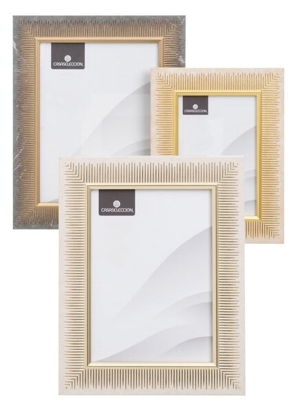 Plastové stojacie/na stenu rámčeky v hnedo-prírodnej farbe v súprave 3 ks 19x24 cm – Casa Selección